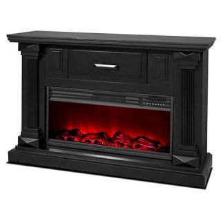 LifeSmart 48 Legacy Series Mantle Fireplace With Northern Lights FX