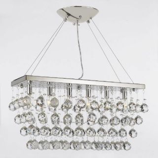 Harrison Lane Rain Drop 6 Light Crystal Chandelier