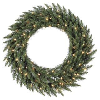 Vickerman Camdon Fir Pre Lit LED Wreath   Christmas Wreaths