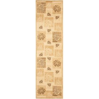 Safavieh Lyndhurst Ivory and Multicolor Rectangular Indoor Machine Made Runner (Common: 2 x 16; Actual: 27 in W x 192 in L x 0.5 ft Dia)