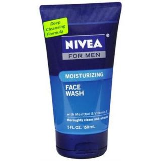 NIVEA FOR MEN Original Moisturizing Face Wash 5 oz (Pack of 6)
