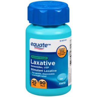 Equate Maximum Strength Laxative Pills, 25mg, 90 count