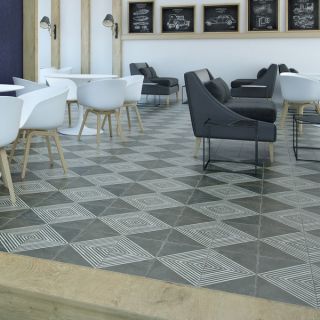 SomerTile 7.75x7.75 inch Terra Amata Azul Ceramic Floor and Wall Tile