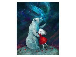 Star Bear Watched Over Her Poster Print by Meluseena (26 x 32)