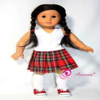 Arianna 4 Doll Studious Me School Uniform for 18 American Girl Doll