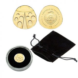 Golden Ladybug .9999 Gold $1 Palau Coin   7636619