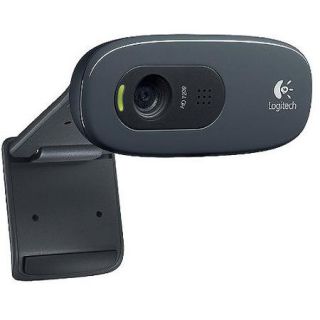 Logitech HD Webcam with Fluid Crystal Technology, C270, Black