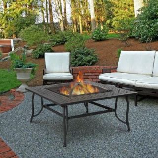 Real Flame Chelsea 22 in. Wood Fire Table in Black 930 SBK