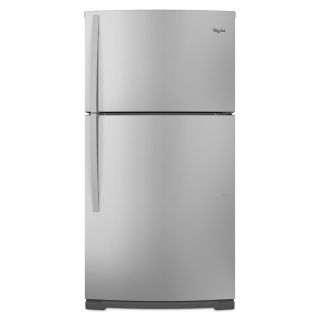 Whirlpool 21.2 cu ft Top Freezer Refrigerator (Satina Steel) ENERGY STAR
