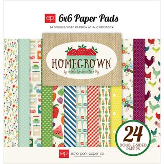 Echo Park DoubleSided Paper Pad 6inX6in 24/PkgHomegrown  