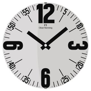 Oliver Hemming Wall Clock with Bold Number and Minute Reader Dial