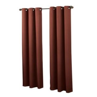 LICTHENBERG Paprika No. 918 Casual Montego Woven Grommet Top Curtain Panel, 48 in. W x 84 in. L 35348