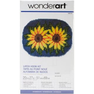 Wonderart Latch Hook Kit 20"X27" Sunflower
