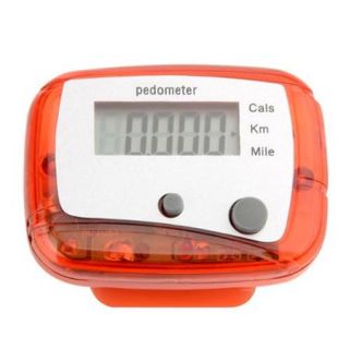 Insten Red LCD Digital Step Pedometer Run Distance Calorie Walking Counter Pocket Clip