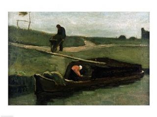 The Peat Boat, 1883 Poster Print by Vincent Van Gogh (24 x 18)
