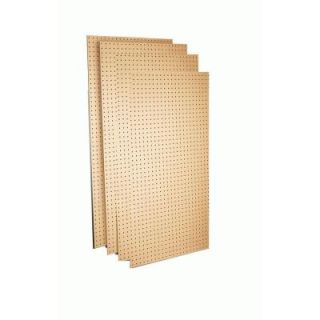 Triton Products 24 in. x 48 in.x1/4 in. Round Hole Tempered Wood Commercial Grade Pegboard, 4 Boards TPB 4