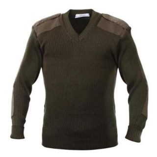 GI Acrylic V Neck Commando Sweaters 2X Olive Drab