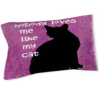 Nobody Loves Me Like My Cat Sham by Thumbprintz