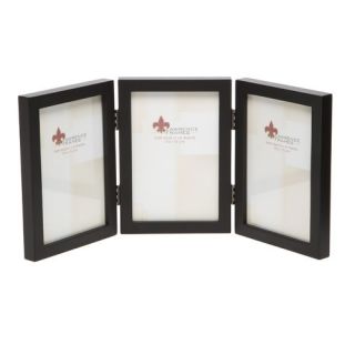Hinged Triple Picture Frame with Bevel Cut Mats