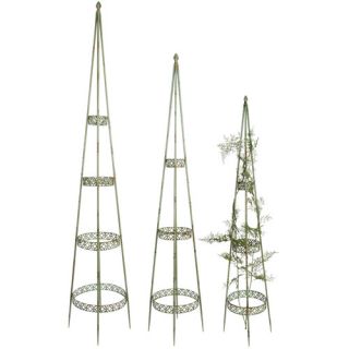 EsschertDesign Industrial Heritage 3 Piece Obelisk Planter Set