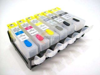 Empty Refillable Ink Cartridge Set for Canon PGI 225 CLI 226 PGI225 CLI226 Cartridge Pixma MG6120 MG6220 MG8120 MG8220 (6 COLOR) Grey CISS Cartridges Without Ink (Empty)