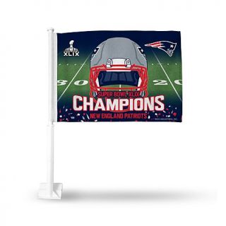 Super Bowl XLIX Champions 2 Sided Car Flag   11" x 19"   Patriots   7715063