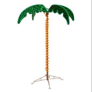 4.5' Deluxe Holographic LED Rope Lighted Palm Tree