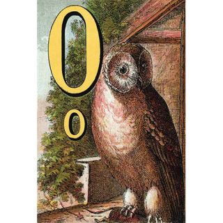 Buyenlarge O for the Owl That Sees in the Dark by Edmund Evans Wall