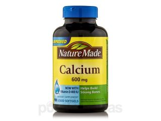Calcium 600 mg with Vitamin D   100 Softgels by Nature Made