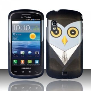 INSTEN Owl Cute Cartoons Rubberized Hard Plastic Phone Case Cover for