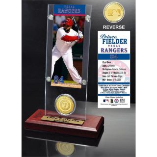 Prince Fielder Ticket and Bronze Coin Acrylic Desktop  