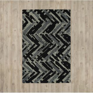 Louane Hand Tufted Black Area Rug by Brayden Studio