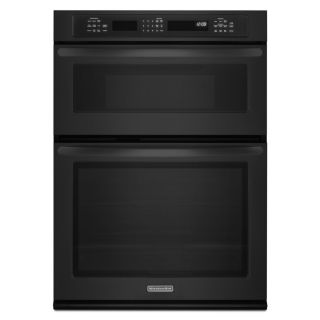 KitchenAid Self Cleaning Microwave Convection Microwave Wall Oven Combo (Black) (Common: 27 in; Actual: 27 in)