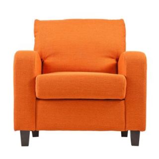 Southern Enterprises Kabira Orange Polyester Upholstered Arm Chair 68865