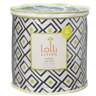 Lolli Living Phinley Bumper   Charcoal Triangle    Lolli Living