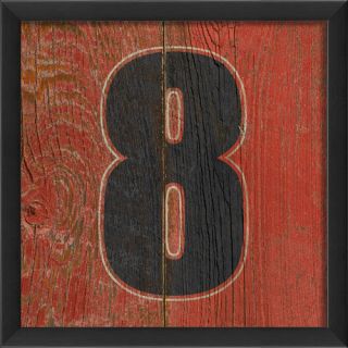The Artwork Factory Number Eight Framed Textual Art