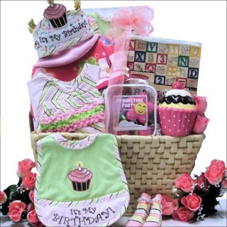 Babys 1st Birthday Girls Gift Basket   Shopping   Big