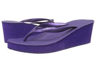 havaianas high fashion flip flops dark purple