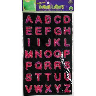 Dritz Hot Pink  Iron On Letters Seqn   Appliances   Sewing & Garment