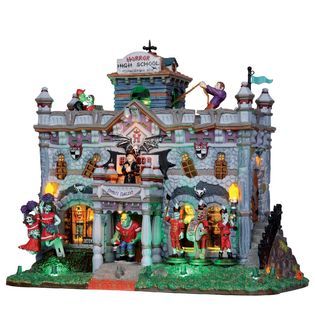 Lemax Spooky Town Collection Horror High, With 4.5V Adapter   Seasonal
