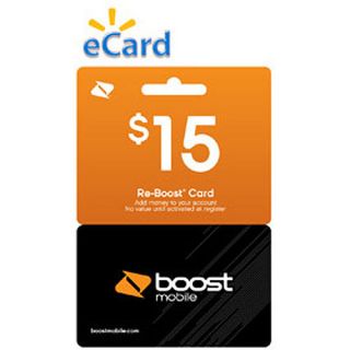 Boost Mobile $15 Re Boost Card (Email Delivery)