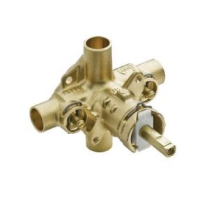 MOEN 1/2 in. Brass Rough In Posi Temp Pressure Balancing Cycling Valve with Stops 2570