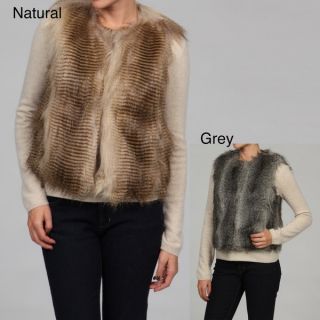 Steve Madden Womens Animal print Faux fur Vest FINAL SALE   13833023