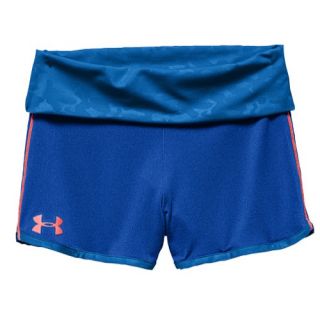 Under Armour Hype Rollover Shorts   Girls Grade School   Casual   Clothing   Evening/Snorkel/After Burn