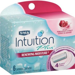 Schick Intuition Renewing Moisture Refill Cartridge, 6 count