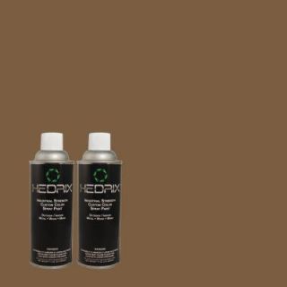 Hedrix 11 oz. Match of 357 New Bark Low Lustre Custom Spray Paint (2 Pack) 357