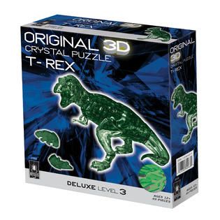 Bepuzzled 3D Crystal Puzzle   T Rex: 49 Pcs   Toys & Games   Puzzles