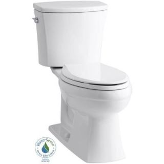 KOHLER Kelston 2 piece Comfort Height 1.28 GPF Elongated Toilet with AquaPiston Flushing Technology in White K 3755 0