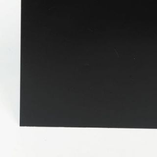 MD Building Products 12 in. x 24 in. Plain Aluminum Sheet in Black 56086
