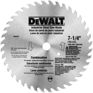 DEWALT 7 1/4 in. 40 Teeth Steel Combo Saw Blade DW3325